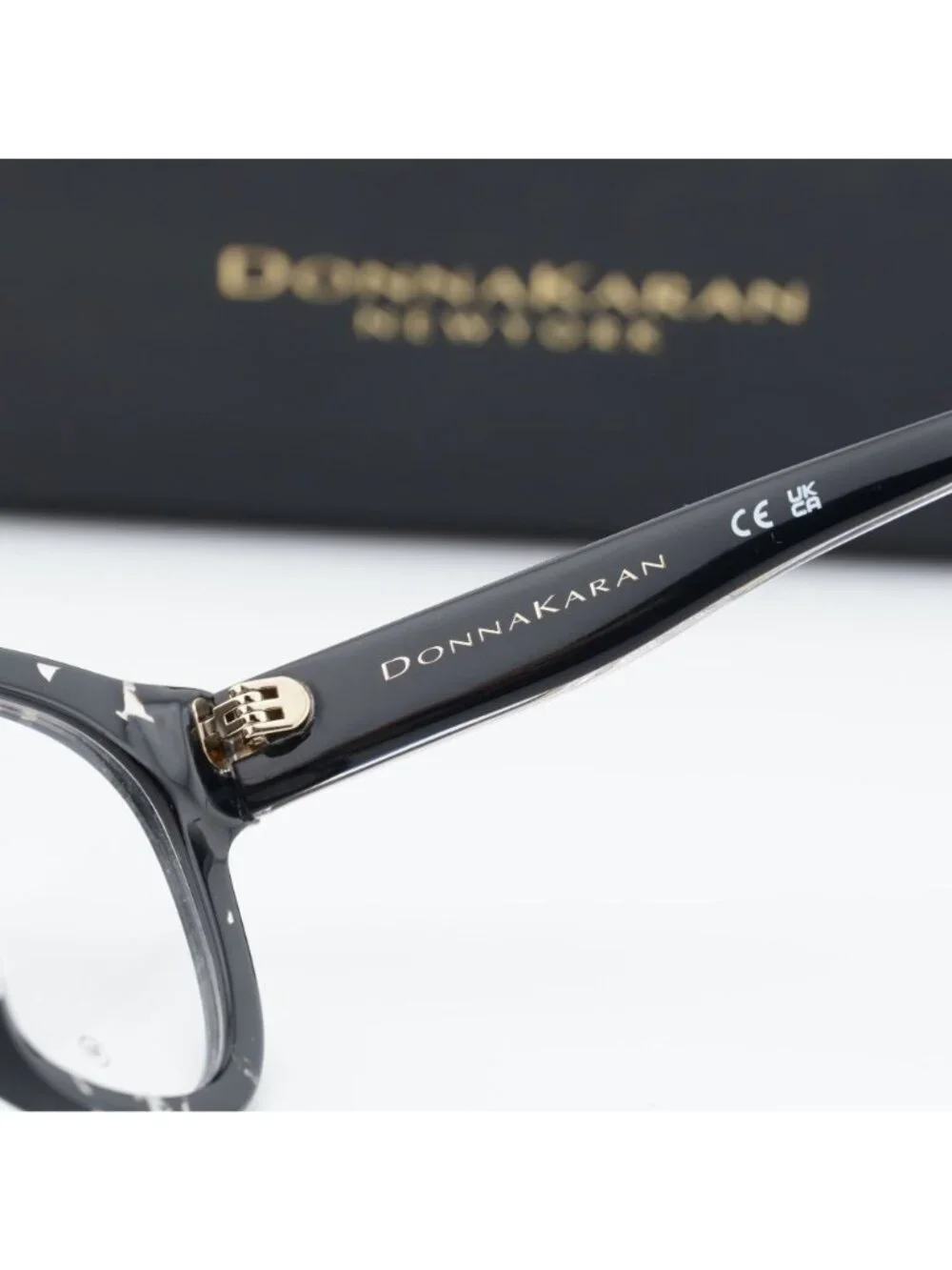 Donna Karan DO5018 010 Cat Eye Eyeglasses 49mm - Black Havana